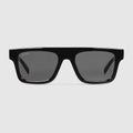 Square-frame sunglasses - black