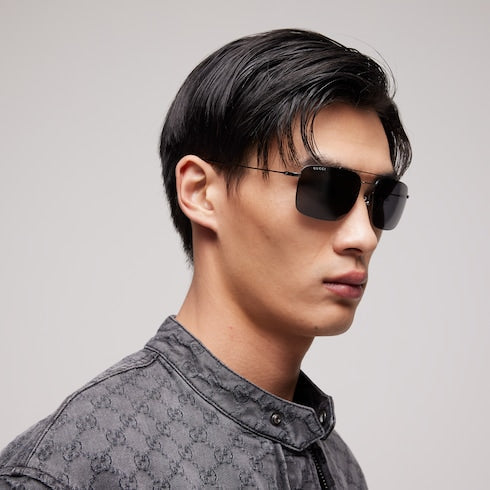 Specialized-fit navigator sunglasses - ruthenium-toned