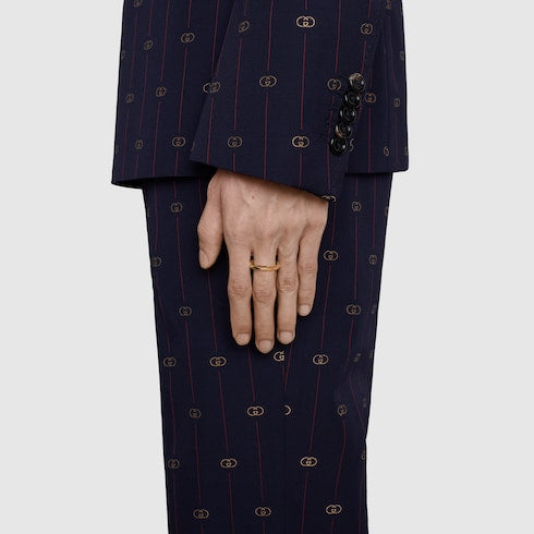Gucci Link to Love 18k studded ring - 18k yellow gold