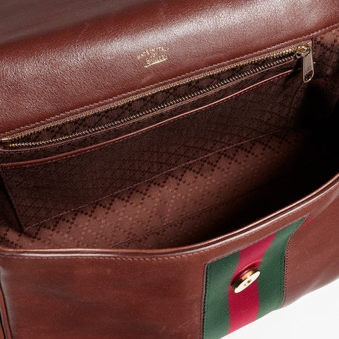 Paparazzo medium top handle bag - chestnut leather