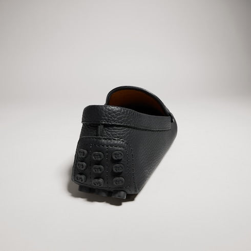Men's driver with Horsebit - black GG leather