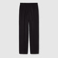 GG cotton canvas pants - black