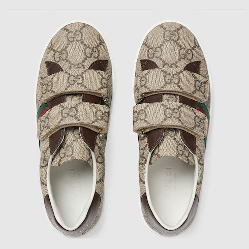 Teen Ace sneaker - beige and ebony GG Supreme