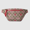 Children's printed GG belt bag - beige and brown GG Supreme