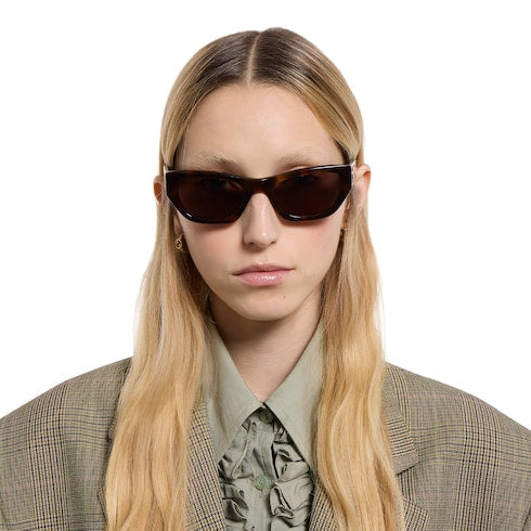 Cat-eye sunglasses - dark brown tortoiseshell