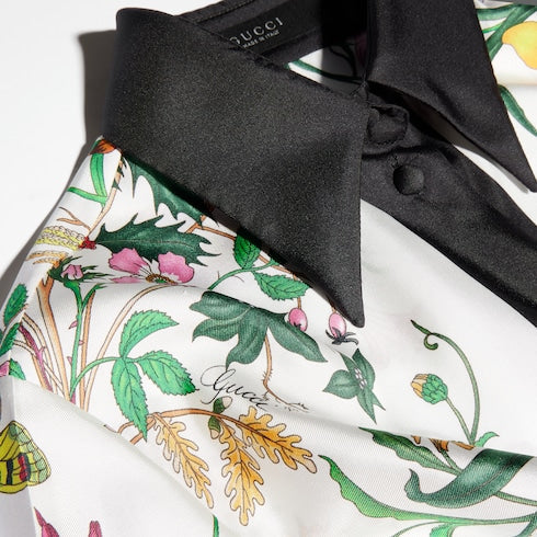 Printed silk shirt - multicolor
