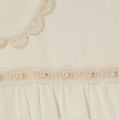 Silk crêpe de chine shirt - ivory