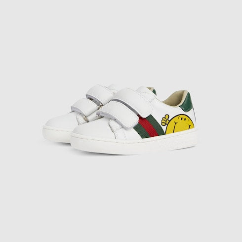 Toddler Gucci Ace sneakers - white leather