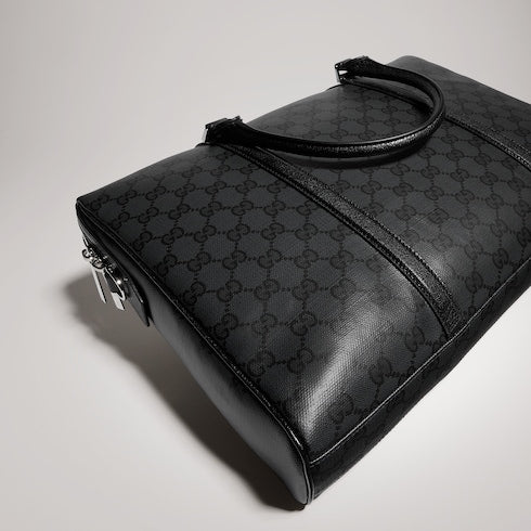 Gucci Essence Classic medium briefcase - black GG canvas