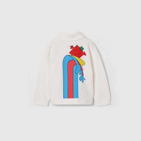 Baby cotton polo sweatshirt - off white