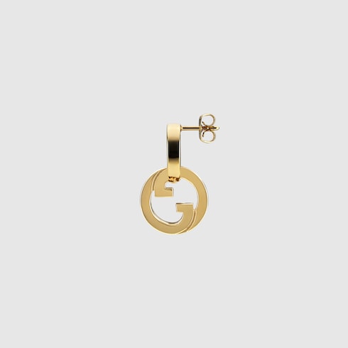 Gucci Blondie intertwined crystal earrings - light gold-toned brass