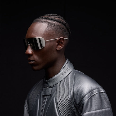 Mask frame sunglasses - white