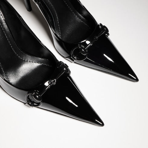 Women's Donna pump - black patent leather