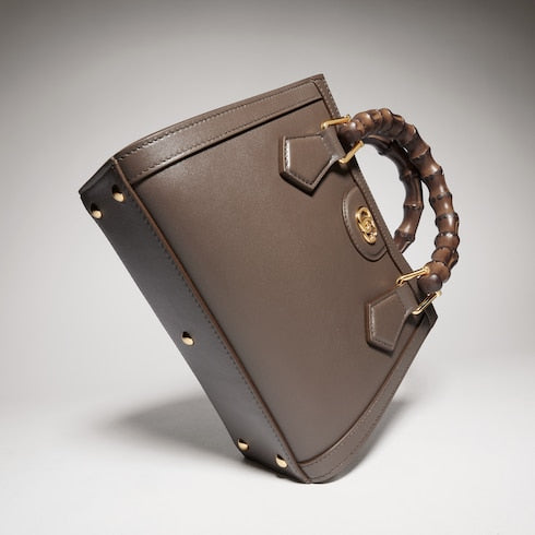 Gucci Diana small tote bag - dark taupe leather