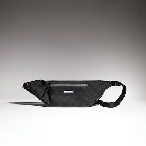 Flatpack small belt bag - black GG canvas