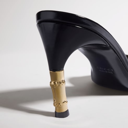 Women's Castello slide - black leather