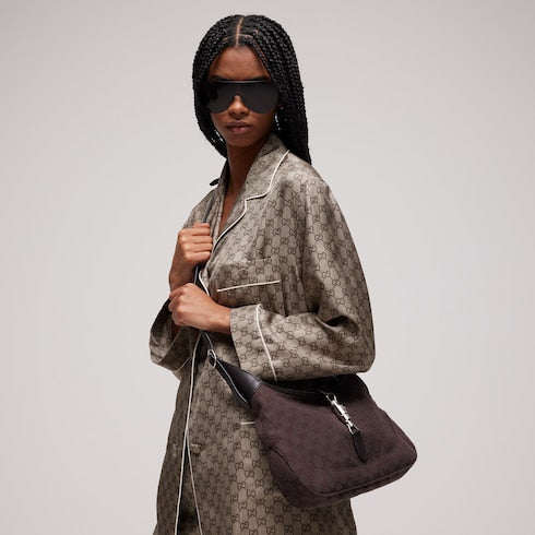 Gucci Jackie 1961 medium shoulder bag - brown GG canvas