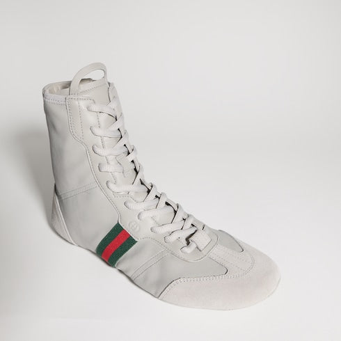 Women's Flex high-top sneaker - grey leather