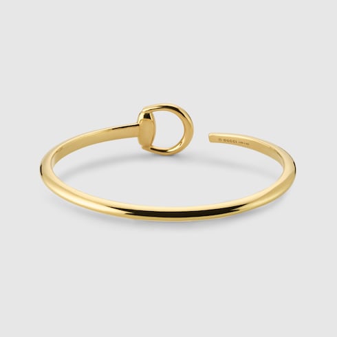 Gucci Horsebit 18k bangle bracelet - 18k yellow gold