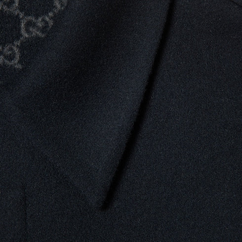 Double wool coat - blue