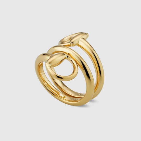 Gucci Horsebit 18k contrarie ring - 18k yellow gold