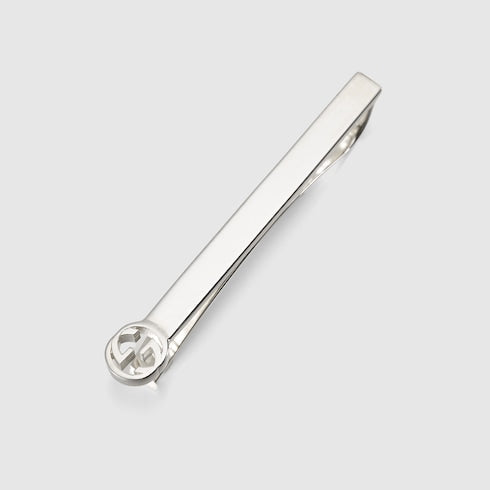 Tie bar with Interlocking G - 925 sterling silver
