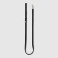 Extra-small pet leash - black GG canvas