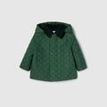 Baby GG cotton hooded jacket - green