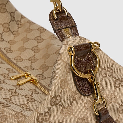 Brera medium crossbody bag - sand and brown GG canvas