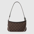 Gossip small shoulder bag - dark brown GG canvas