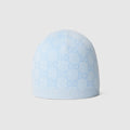 Baby GG cotton wool blend hat - light blue