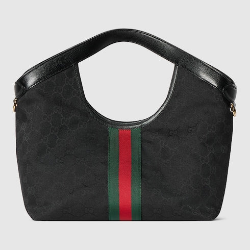 Gucci Giglio small tote bag - black GG canvas