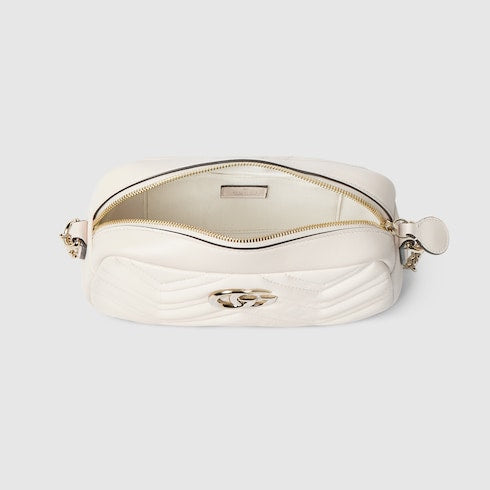 GG Marmont small camera bag - white leather