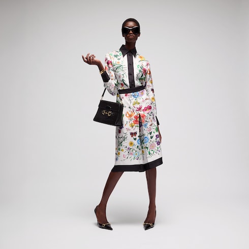 Printed silk shirt - multicolor