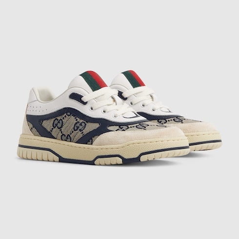 Children's Gucci Re-Web sneaker - white leather