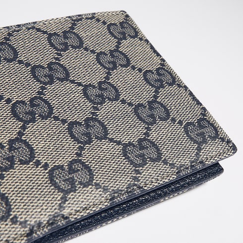 Gucci Essence Classic bi-fold wallet - blue GG canvas