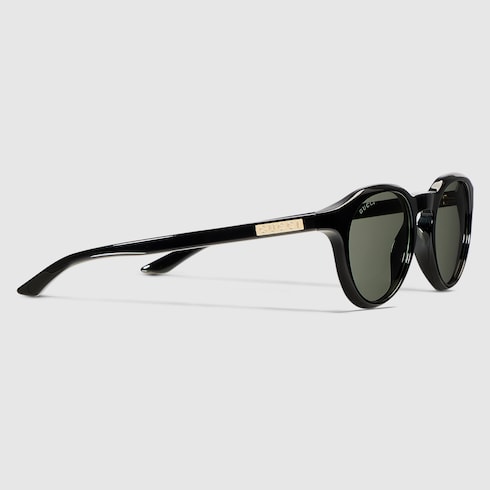 Round frame sunglasses - black