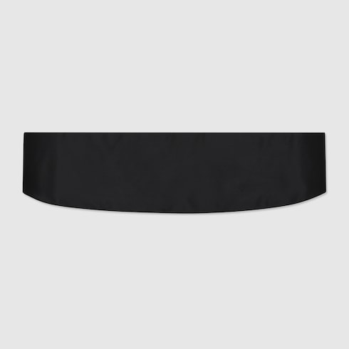 Satin cummerbund - black
