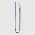 Small/medium leash - light blue fabric