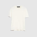 Technical knit fabric T-shirt - white