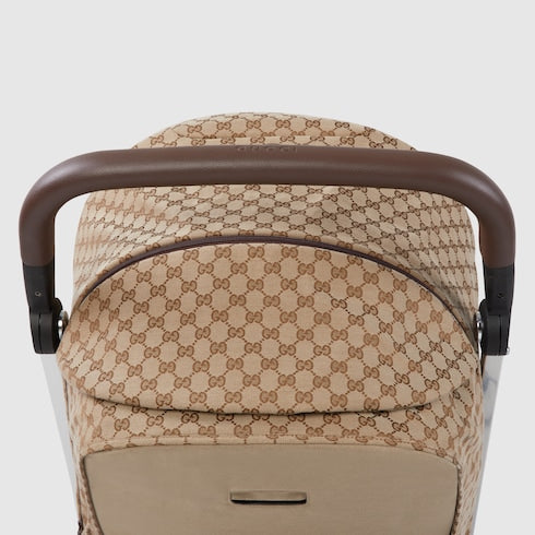 Gucci Stroller - beige and ebony GG canvas