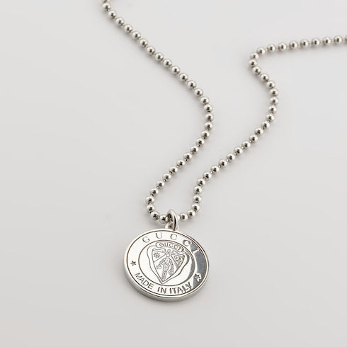 Gucci crest pendant necklace - 925 sterling silver