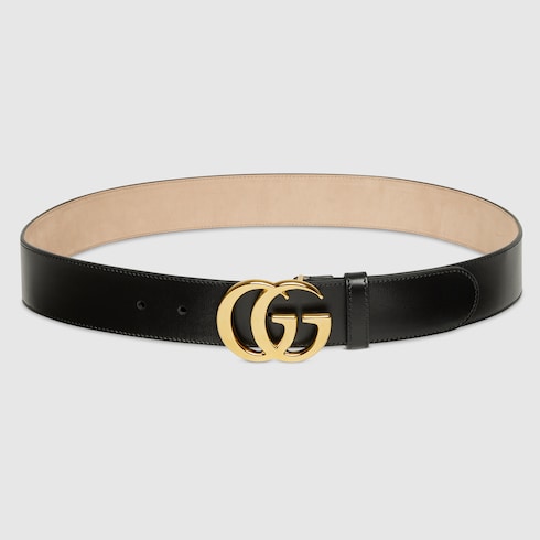 Flat Marmont belt - black soft leather