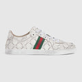 Men's Stretch low-top sneaker - white GG leather