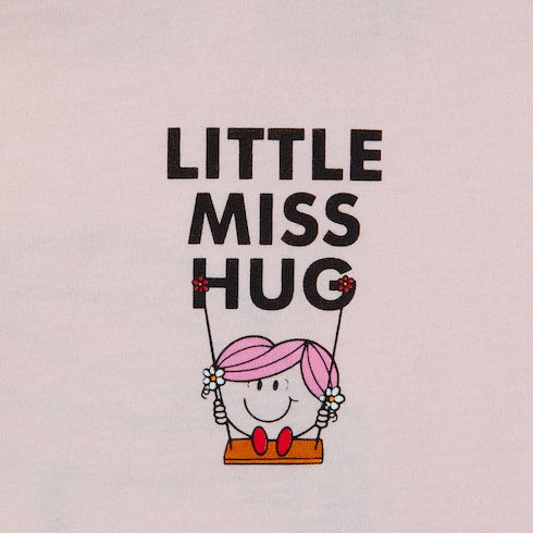 Children's cotton T-shirt with print - pale pink