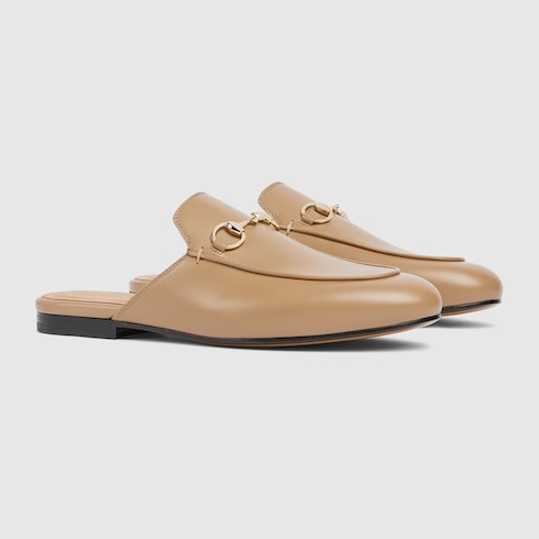 Women's Princetown slipper - beige leather