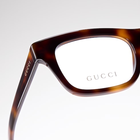 Rectangular optical frame - brown tortoiseshell