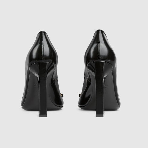 Women's Signora pump - black leather