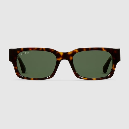 Rectangular frame sunglasses - dark brown tortoiseshell