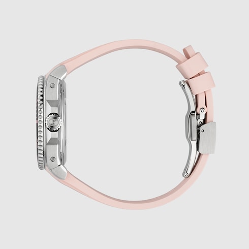 Gucci Dive watch, 36mm - pink rubber